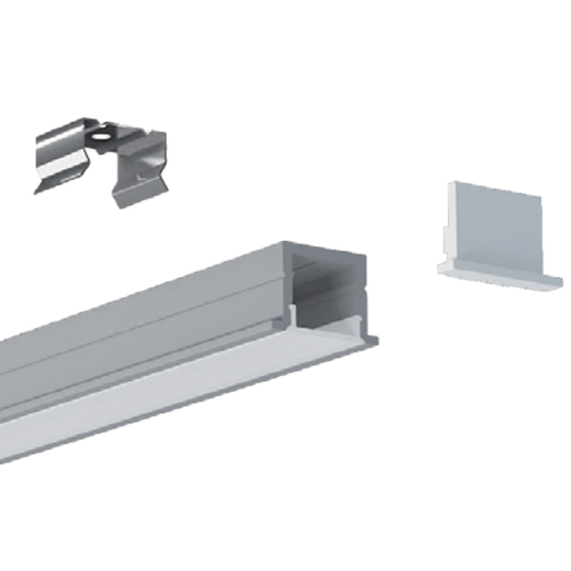 Recessed LED Strip Diffuser Aluminum Profile For 12mm LED Light Strips Recessed LED Strip Diffuser Aluminum Profile For 12mm LED Light Strips